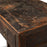 Three Drawer Black Antique Elm Desk