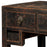 Three Drawer Black Antique Elm Desk