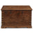 Wooden Storage Chest with Brass Brackets