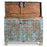 Indian Pithara Distressed Blue Storage Chest