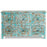 Carved Distressed Blue Six Drawer Chest