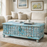Vintage Distressed Blue Blanket Chest Coffee Table
