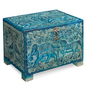 Blue Painted Indian Pitara Box