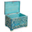 Blue Painted Indian Pitara Box