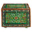 Green Floral Indian Painted Wooden Box