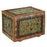 Green Painted Indian Wooden Chest