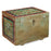 Green Painted Indian Wooden Chest