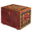Red Painted Wooden Box