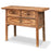 Two Drawer Carved Elm Table