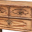 Two Drawer Carved Elm Table
