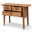 Two Drawer Carved Elm Table