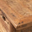 Two Drawer Carved Elm Table