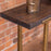 Chocolate Elm and Iron Console Table