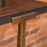 Chocolate Elm and Iron Console Table