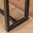 Reclaimed Elm and Dark Iron Console Table