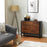 Mang and Sheesham Wood Two Door Ribbed Sideboard