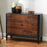 Mang and Sheesham Wood Two Door Ribbed Sideboard