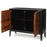 Mang and Sheesham Wood Two Door Ribbed Sideboard