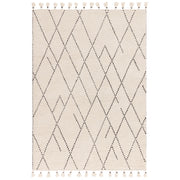 Nepal Rug, Cream & Black Linear