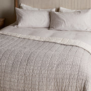 Dipti Cotton & Linen Bedspread, Charcoal