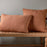 Deuli Linen Cushion Cover, Rust