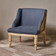 Elbu Linen Chair, Charcoal