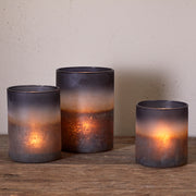 Etti Tealight Holder, Navy & Smoke