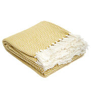 Herringbone Blanket, Gooseberry