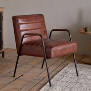 Hadithi Leather Occasional Chair