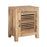 Ibo Reclaimed Wood Slatted Cabinet, Natural, Small