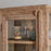 Ibo Reclaimed Wood and Glass Narrow Cabinet