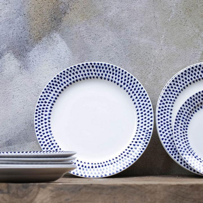 Indigo Drop Dinnerware Set — Kayu Home