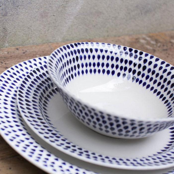 Indigo Drop Dinnerware Set — Kayu Home