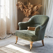 Kiana Cotton Armchair, Moss