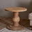Laya Round Carved Mango Wood Side Table
