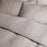 Mora Hemp and Cotton Duvet Cover, Stone Grey