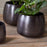 Maliki Plant Pot, Aged Bronze