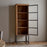 Nirvi Mango Wood and Iron Tall Cabinet