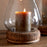 Ika Mango Wood & Recycled Glass Lantern, Candle Holder