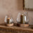 Ika Mango Wood & Recycled Glass Lantern, Candle Holder