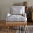 Abe Linen Armchair, Stripe