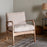Jaya Acacia Wood and Linen Chair