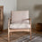 Jaya Acacia Wood and Linen Chair