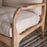 Jaya Acacia Wood and Linen Chair