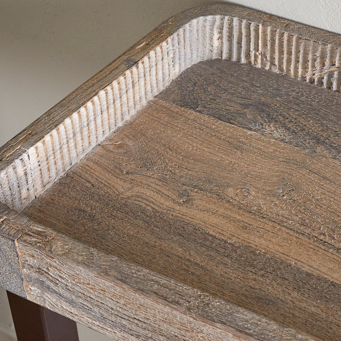 Yasu Console Table Nisha Reclaimed Wood and Iron Console Table — Kayu Home