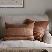 Eesha Jute Cushion Cover, Rust