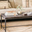 Sita Wood and Iron Coffee Table, Chocolate