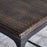 Sita Wood and Iron Coffee Table, Chocolate