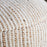 Zairya Jute and Cotton Pouf