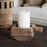 Apu Reclaimed Wood Candle Holder